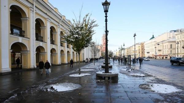 Мокрый снег и сильный ветер ждут петербуржцев в первый рабочий день после выходных