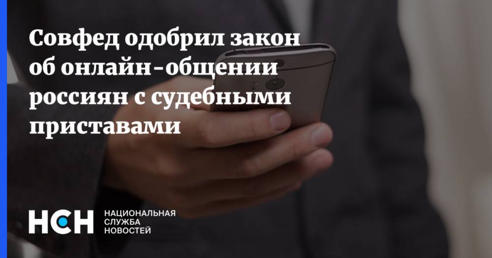 Совфед одобрил закон об онлайн-общении россиян с судебными приставами
