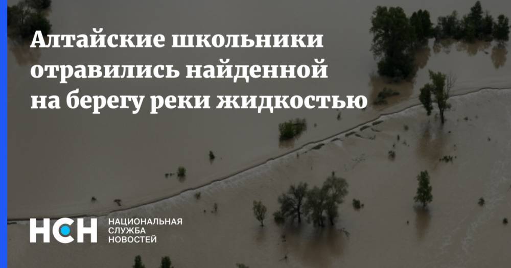 Алтайские школьники отравились найденной на берегу реки жидкостью