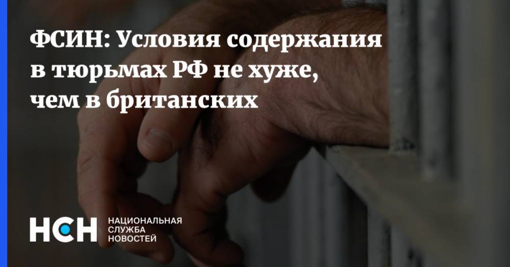 ФСИН: Условия содержания в тюрьмах РФ не хуже, чем в британских