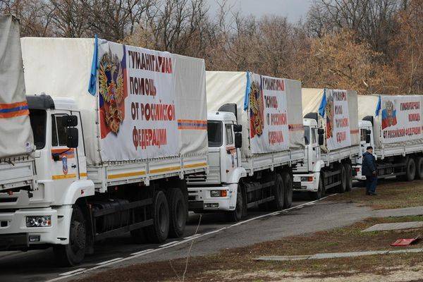 Россия отправила на Донбасс 600 тонн гуманитарной помощи