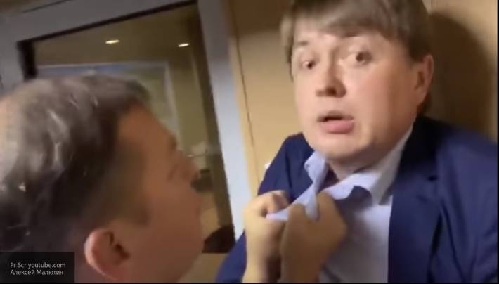Потасовка Олега Ляшко и депутата от партии Зеленского попала на видео