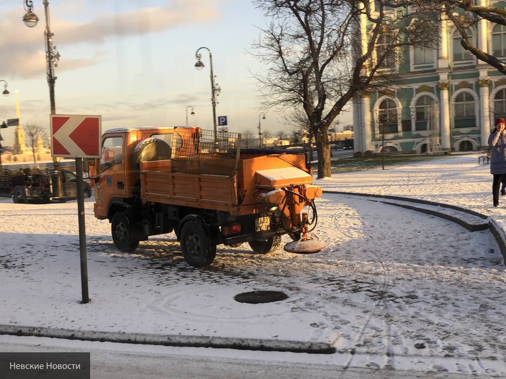 Первый день зимы в Петербурге начался снегопадом