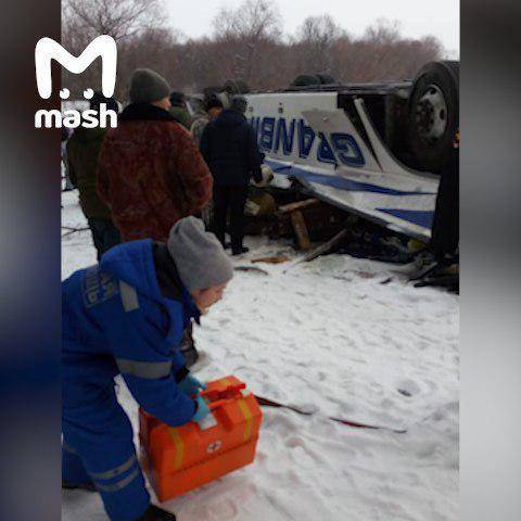 Стало известно о состоянии пострадавших в ДТП с автобусом в Забайкалье