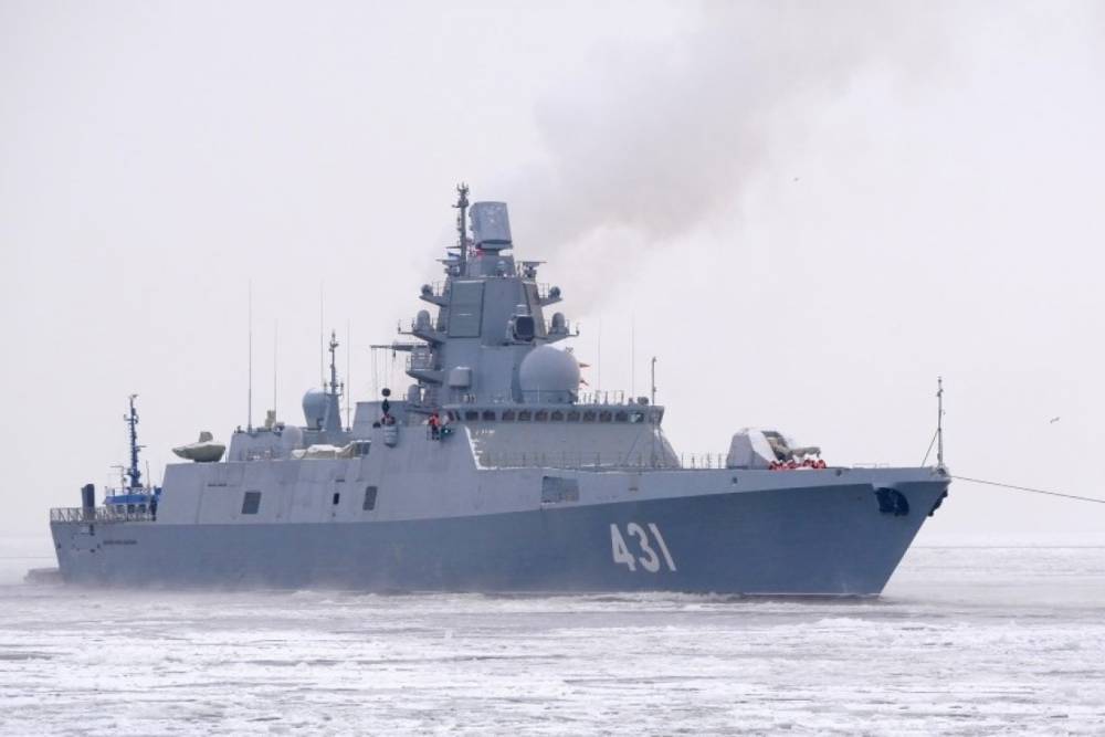 Построенный в Петербурге фрегат «Адмирал Касатонов» прошел испытания в Белом море