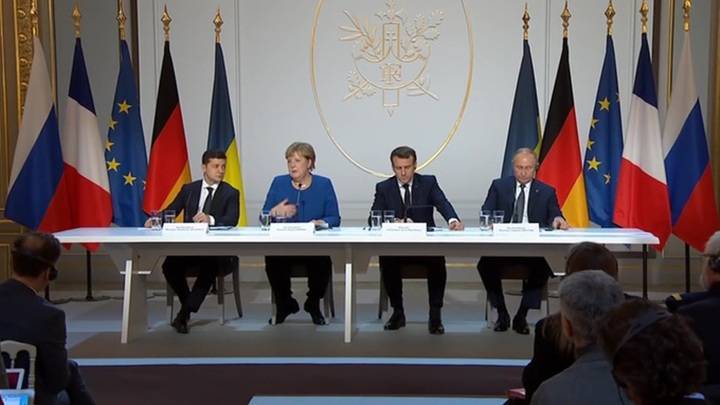 Лидеры стран "нормандской четверки" прокомментировали итоги саммита в Париже