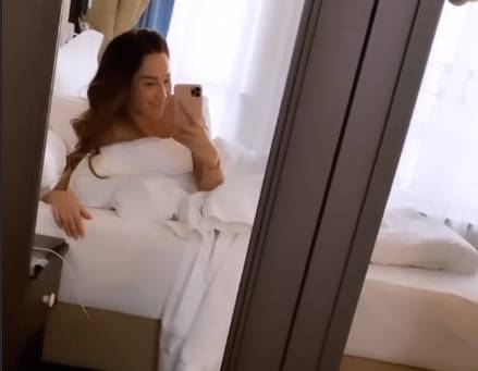 Ольга Бузова сняла себя на видео, лёжа в постели в Кемерове