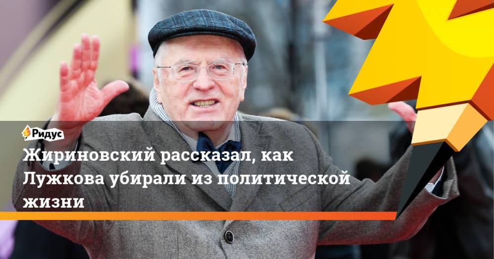 Жириновский рассказал, как Лужкова убирали из политической жизни