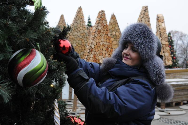 Дизайнерские елки с антивандальными украшениями появятся в центре Москвы