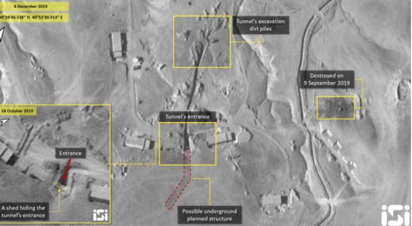 Иран строит туннель для ракет на сирийской-иранской границе
