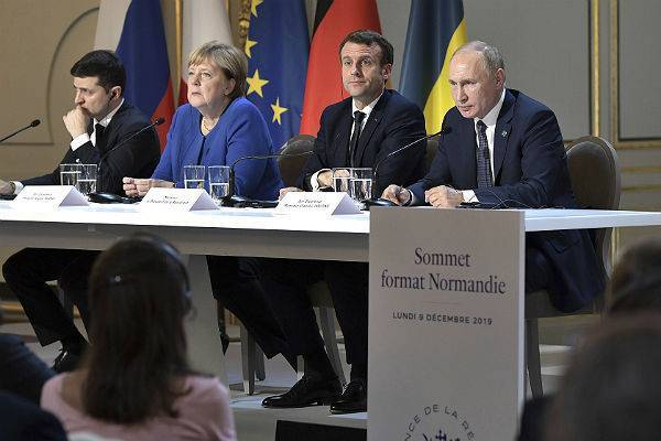 Меркель назвала Путина победителем на саммите «нормандского формата»
