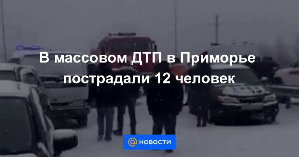 В массовом ДТП в Приморье пострадали 12 человек