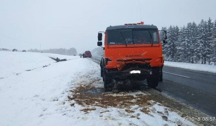 Грузовик МАЗ и 8 легковушек устроили ДТП в Одинцове