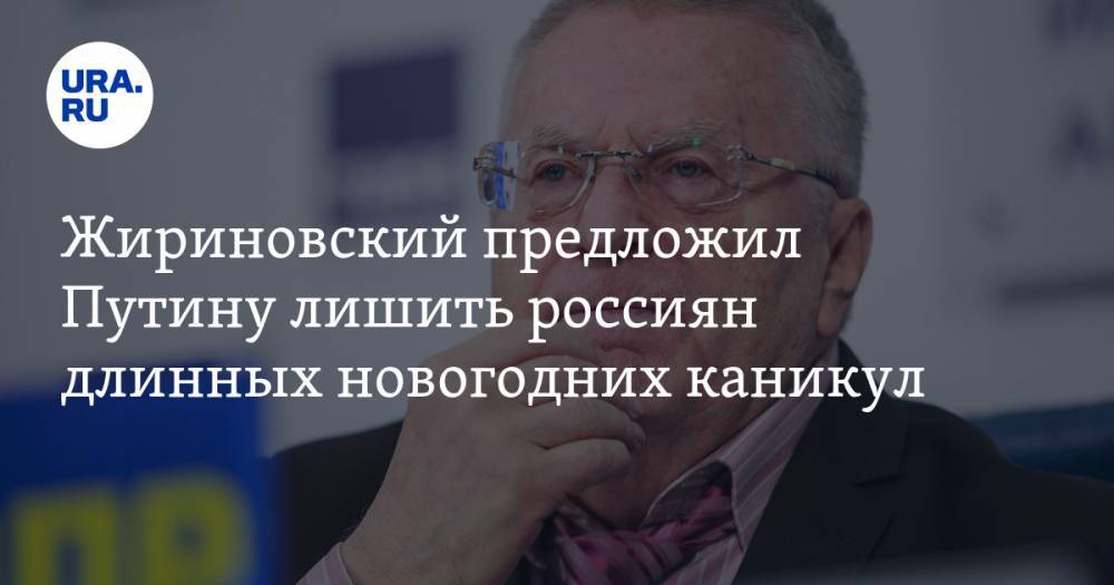 Жириновский предложил Путину лишить россиян длинных новогодних каникул