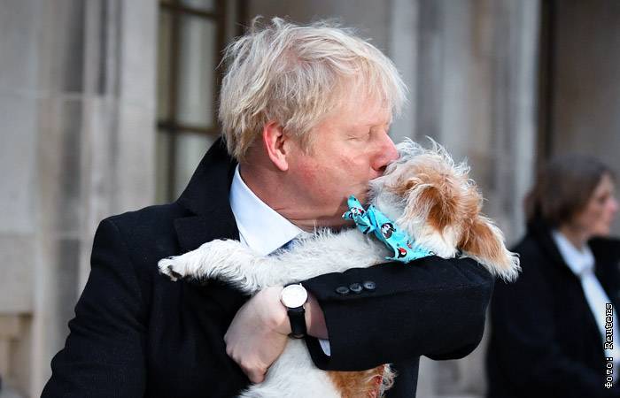 Премьер Великобритании и мэр Лондона взяли на избирательные участки своих собак
