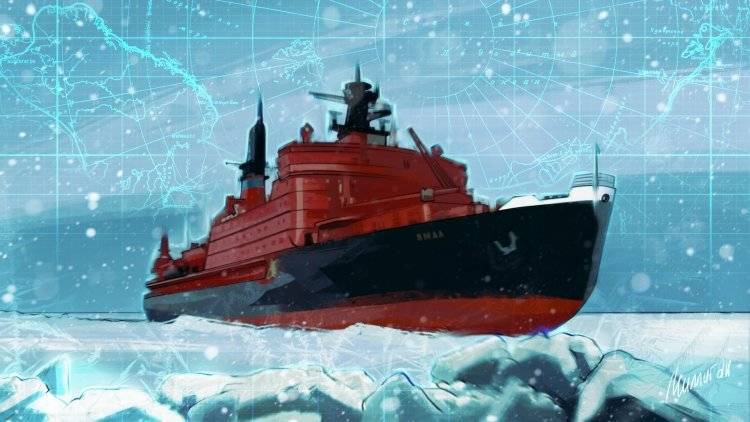 Ледокол «Арктика» вышел на ходовые испытания