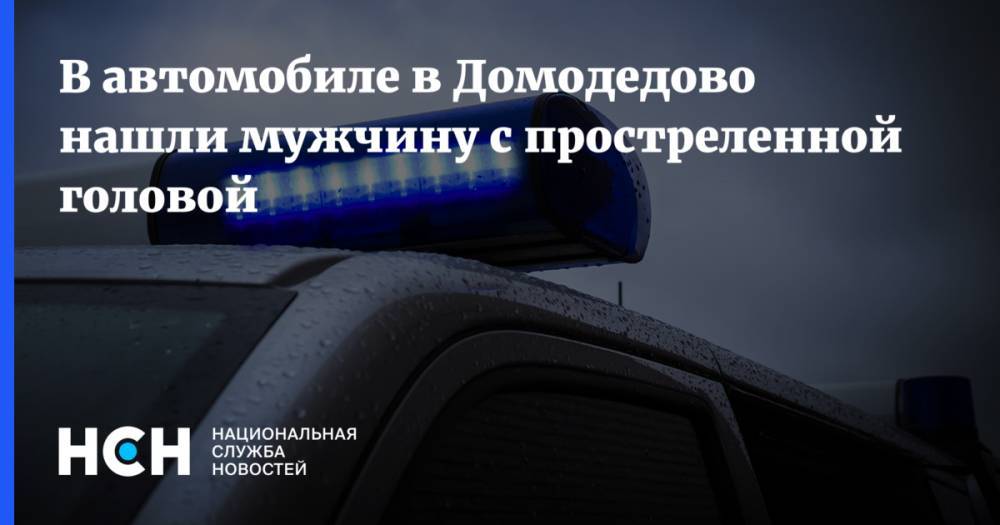В автомобиле в Домодедово нашли мужчину с простреленной головой