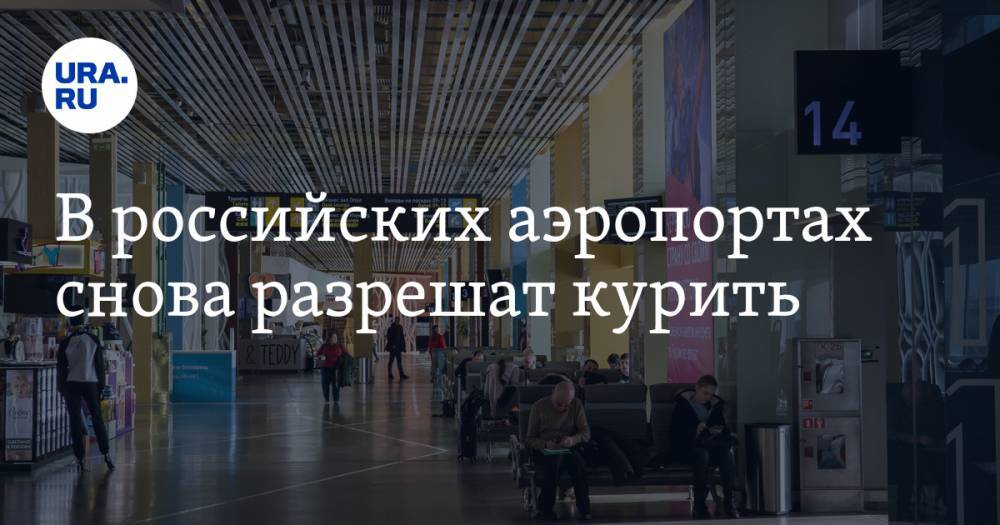 В российских аэропортах снова разрешат курить