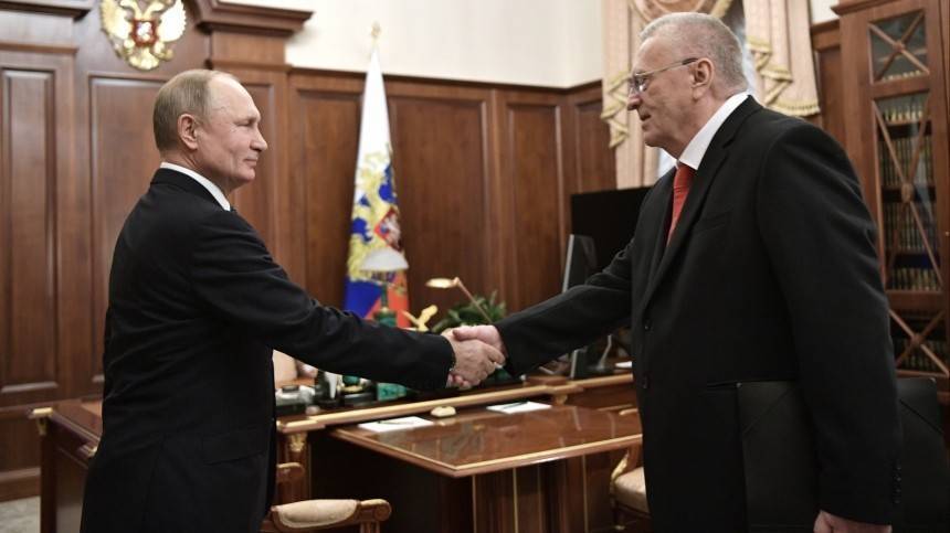 Владимир Путин поздравил Жириновского с грядущим юбилеем ЛДПР