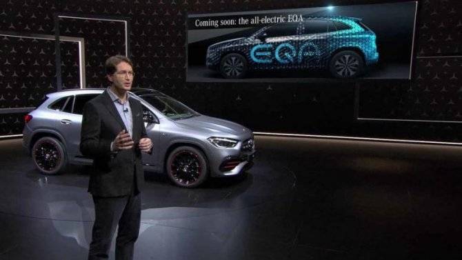Электрокроссовер Mercedes-Benz EQA появится в&nbsp;следующем году