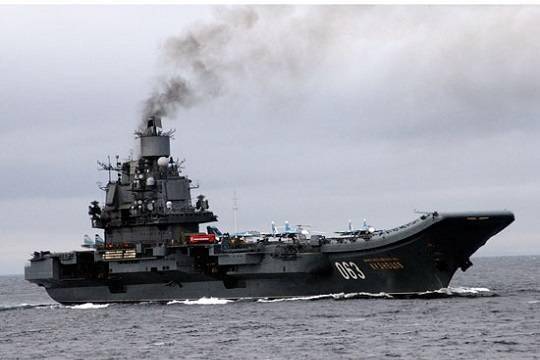 Один человек погиб при пожаре на крейсере «Адмирал Кузнецов»