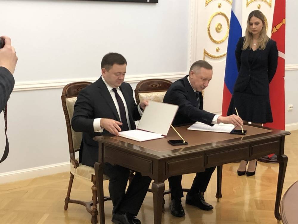 Беглов и «Промсвязьбанк» подписали соглашение о сотрудничестве для развития Петербурга