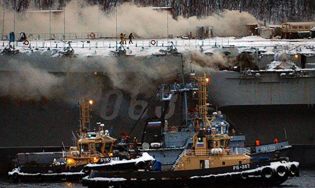 Число погибших в результате пожара на крейсере «Адмирал Кузнецов» выросло до двух человек