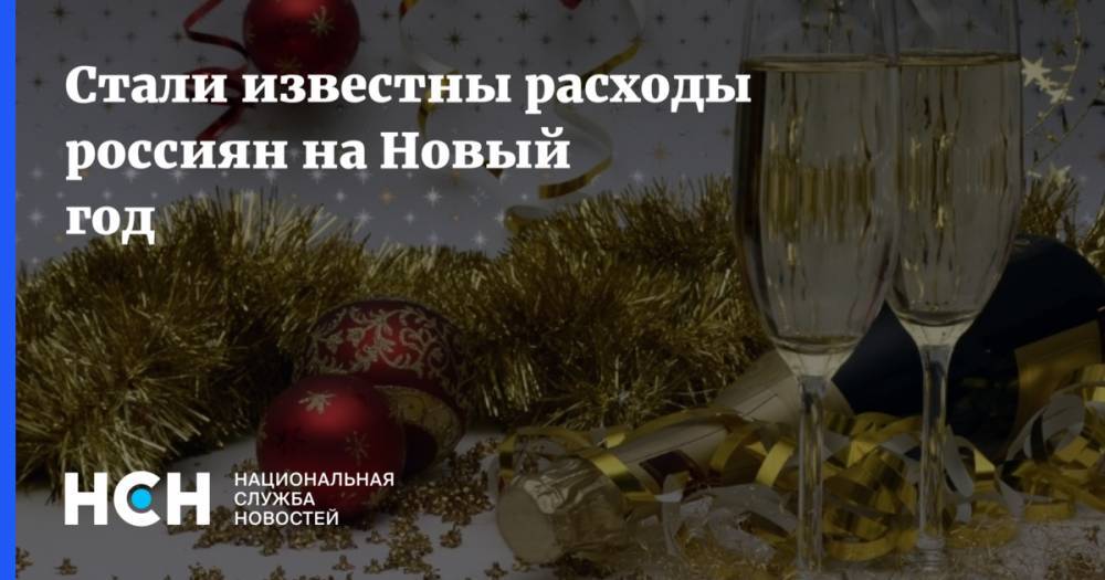 Стали известны расходы россиян на Новый год