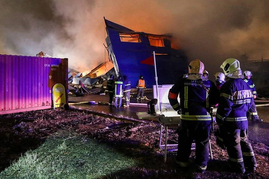 Пожар на складе в Башкирии ликвидирован