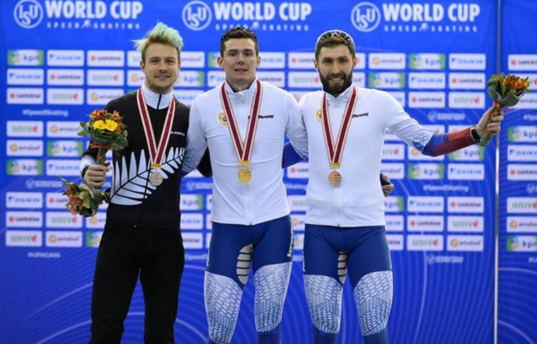 Семериков взял золото на дистанции 5000 м на этапе Кубка мира в Нагано