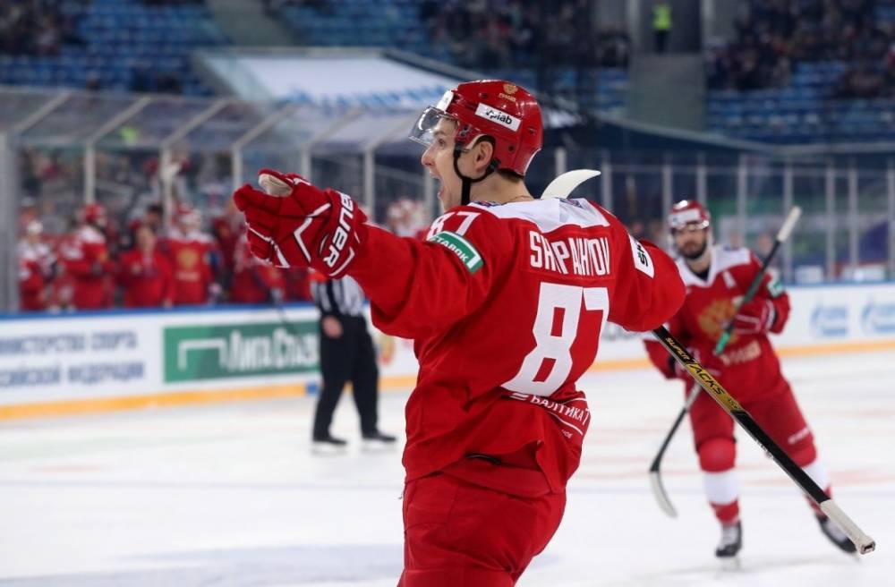 Сборная России по хоккею одержала победу над Финляндией на «Газпром Арене»