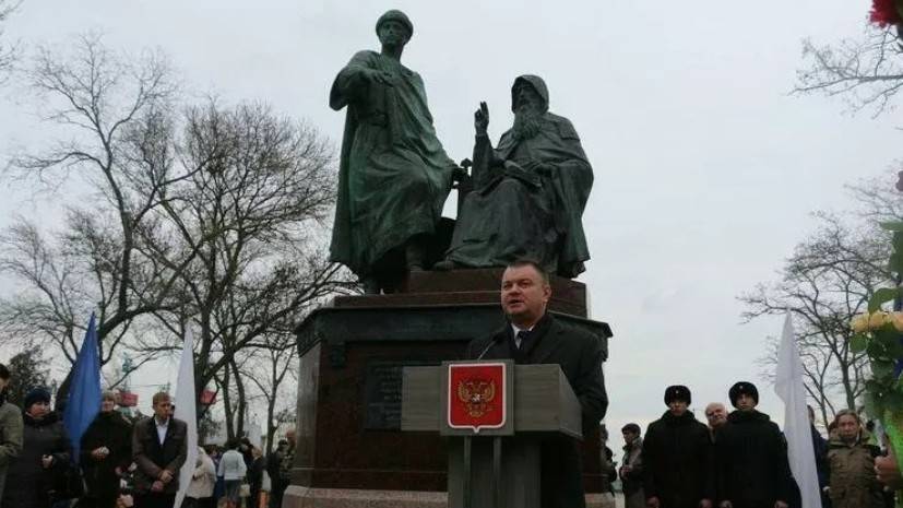 В Керчи открыли памятник единству и неделимости Крыма и России