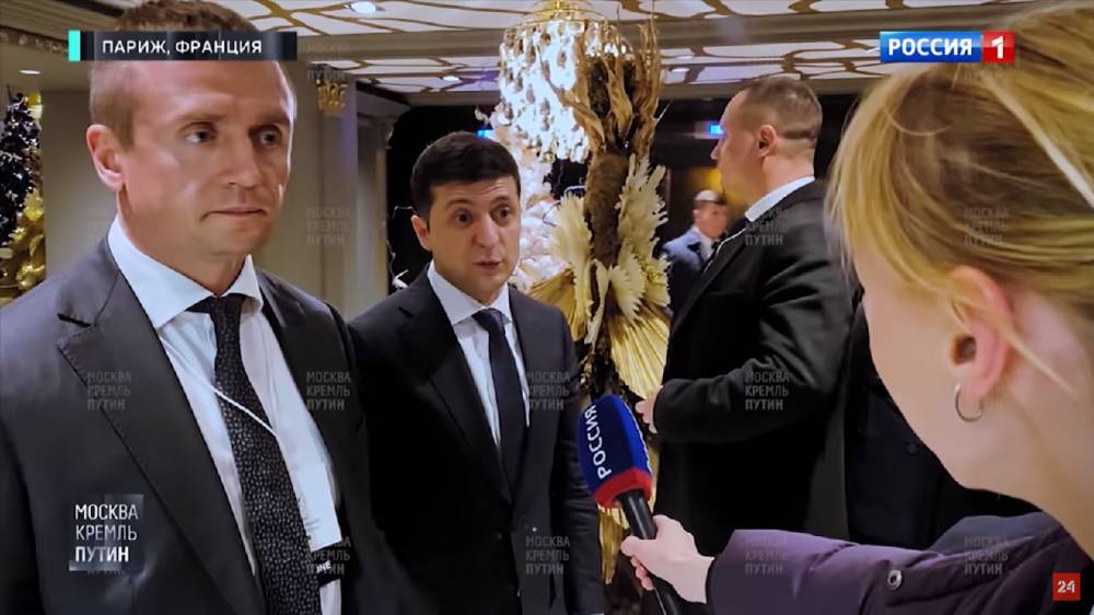 Видео первого разговора Зеленского со СМИ России попало в Сеть