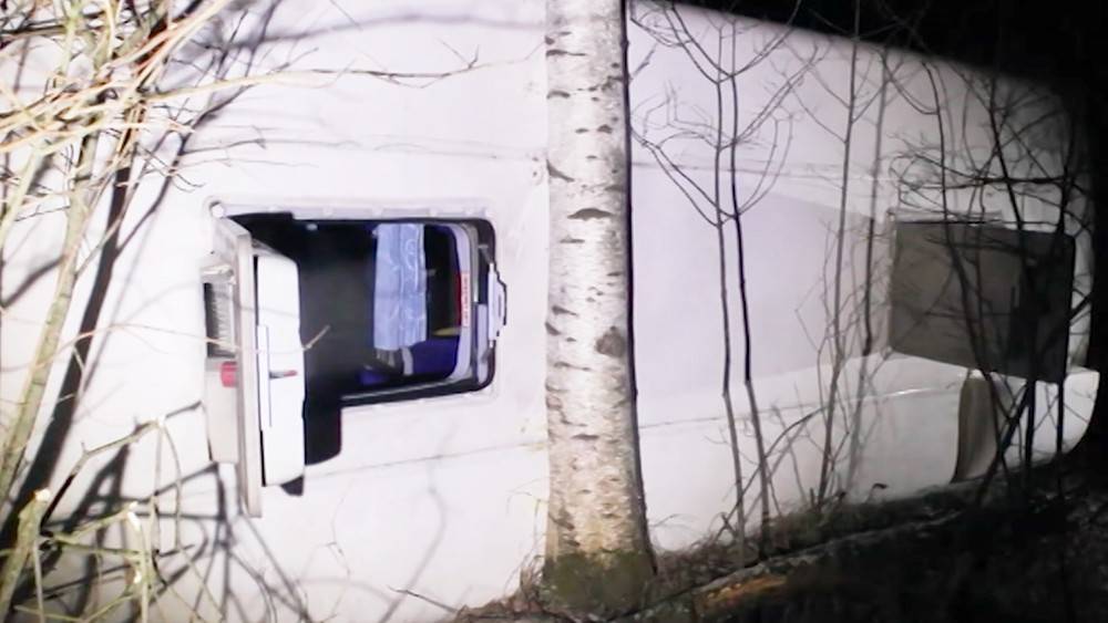 Видео с места крупной аварии в Нижегородской области