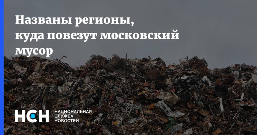 Названы регионы, куда повезут московский мусор