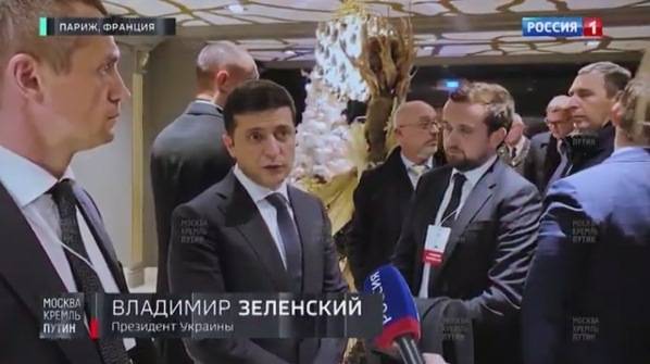 «Полноценное» интервью Зеленского телеканалу «Россия 1» продлилось около минуты