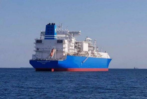 Газовоз «Газпрома» доставил СПГ из США в Испанию и пошел вдоль Африки