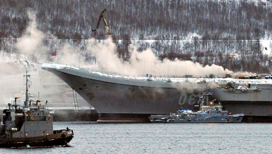 Глава ОСК заявил, что пожар не помешал ремонту на "Адмирале Кузнецове"