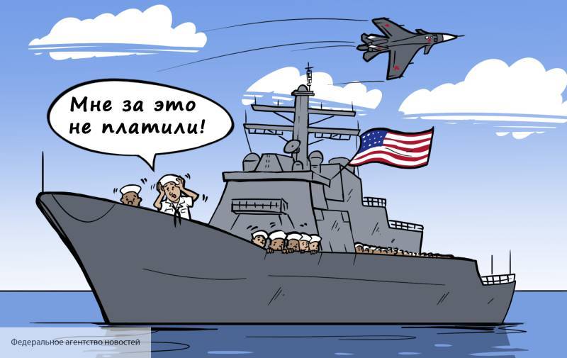 Американским морякам, вошедшим в Черное море, посоветовали надеть подгузники из-за России