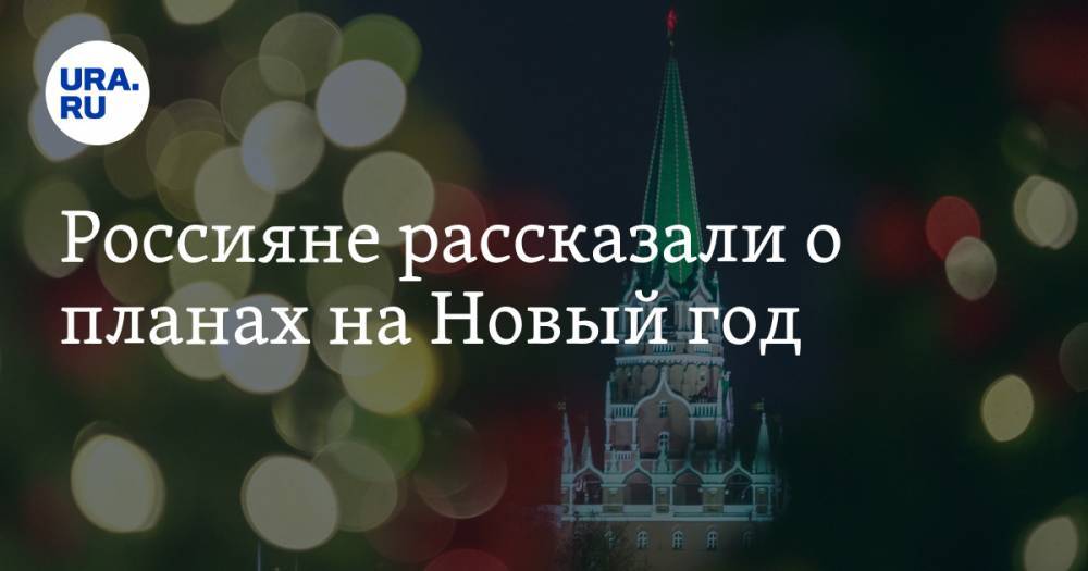 Россияне рассказали о планах на Новый год
