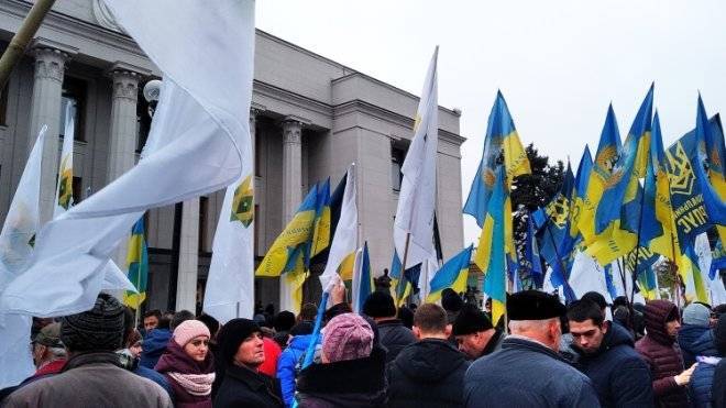Киевские радикалы устроили драку с полицией у здания Верховной рады