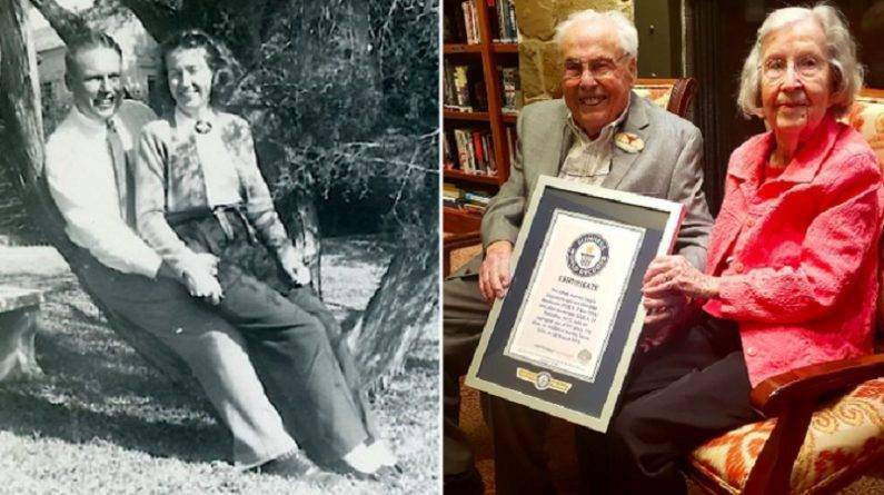 Самая пожилая пара в мире отпраздновала свою 80-ю годовщину вместе. Ему 106 лет, ей — 105