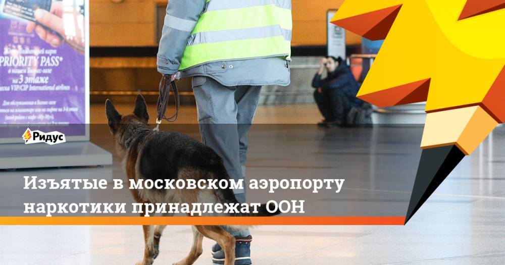 Изъятые в московском аэропорту наркотики принадлежат ООН