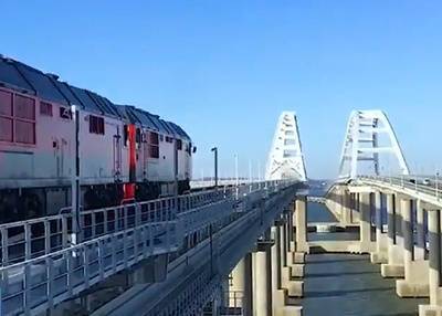Официально завершено строительство железнодорожной части Крымского моста