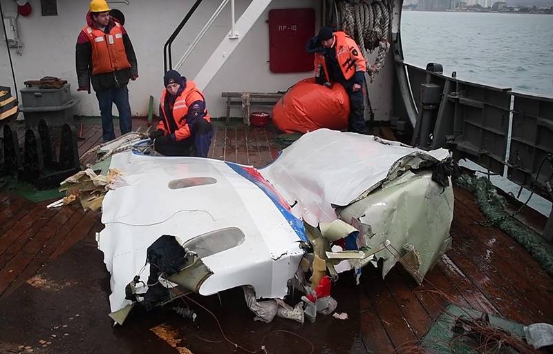 СКР прекратил уголовное расследование крушения Ту-154 в Сочи