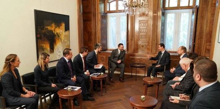 Встреча президента Сирии с депутатами Госдумы РФ прошла в Дамаске