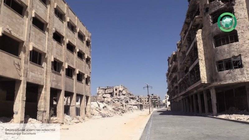 Обстрелы города Алеппо террористами обернулись обрушением жилого жома