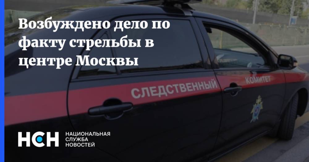 Возбуждено дело по факту стрельбы в центре Москвы
