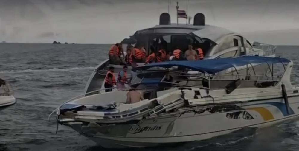 Катер с российскими туристами врезался в яхту в Таиланде