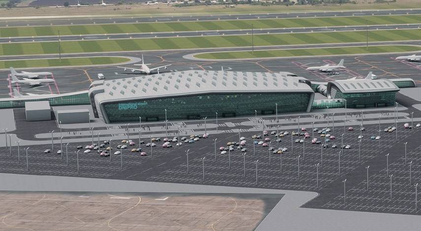 Каким будет новый терминал аэропорта в Днепре (Видео)